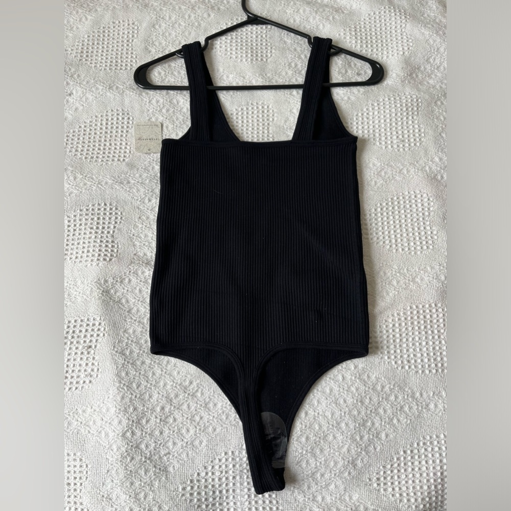 Free People Black Ribbed Bodysuit - Picture 5 of 5